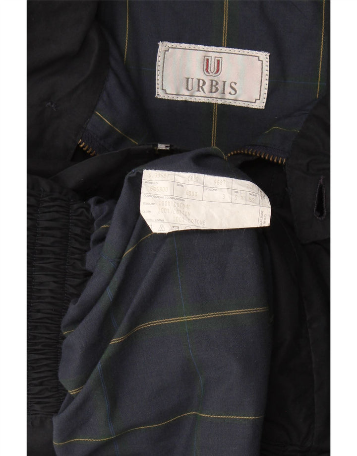 Urbis Veste Bomber Homme IT 52 XL Bleu Marine Coton