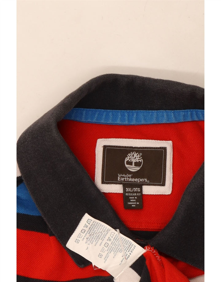 TIMBERLAND Polo de Rugby Coupe Regular Homme 3XL Rayé Multicolore