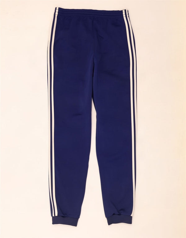 Adidas Pantalon de survêtement pour homme UK 38/40 Bleu moyen Polyester