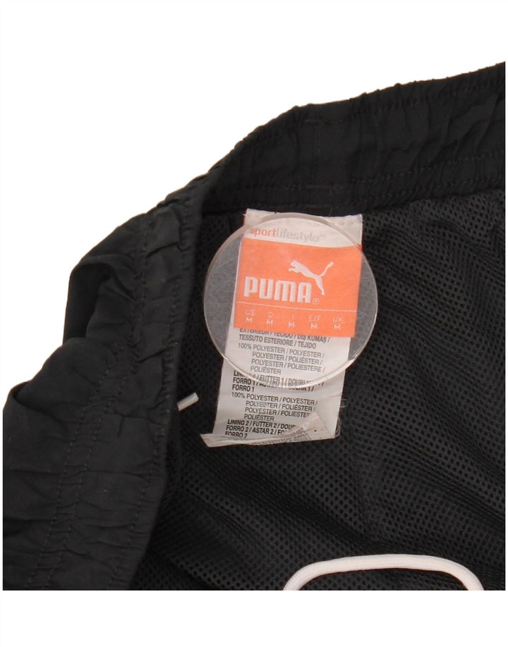 PUMA Pantalon de Survêtement Homme Noir Moyen Polyester Colorblock