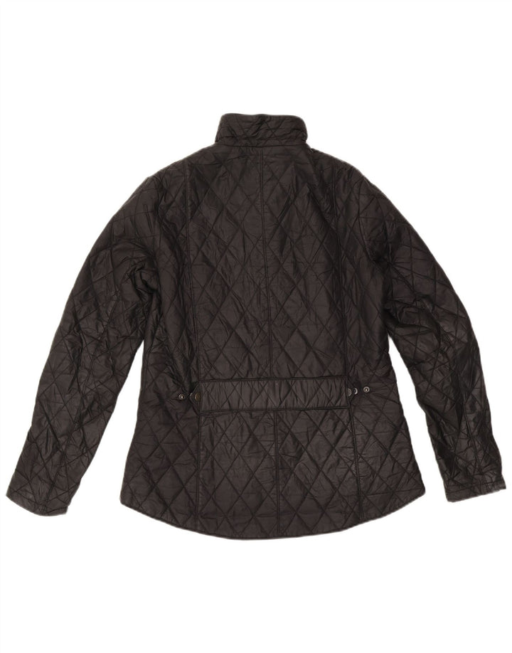 Barbour Veste matelassée pour femme UK 12 Medium Noir Polyamide