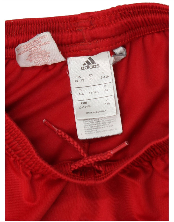 Adidas Garçon Climalite Sport Short 13-14 ans Rouge Polyester