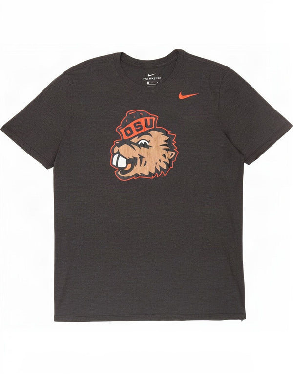 Nike Hommes Oregon State Beavers T-Shirt Graphique Haut Grand Gris