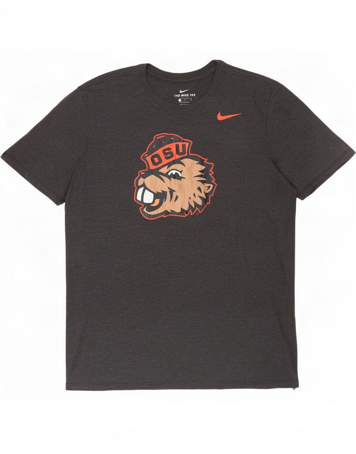 Nike Hommes Oregon State Beavers T-Shirt Graphique Haut Grand Gris