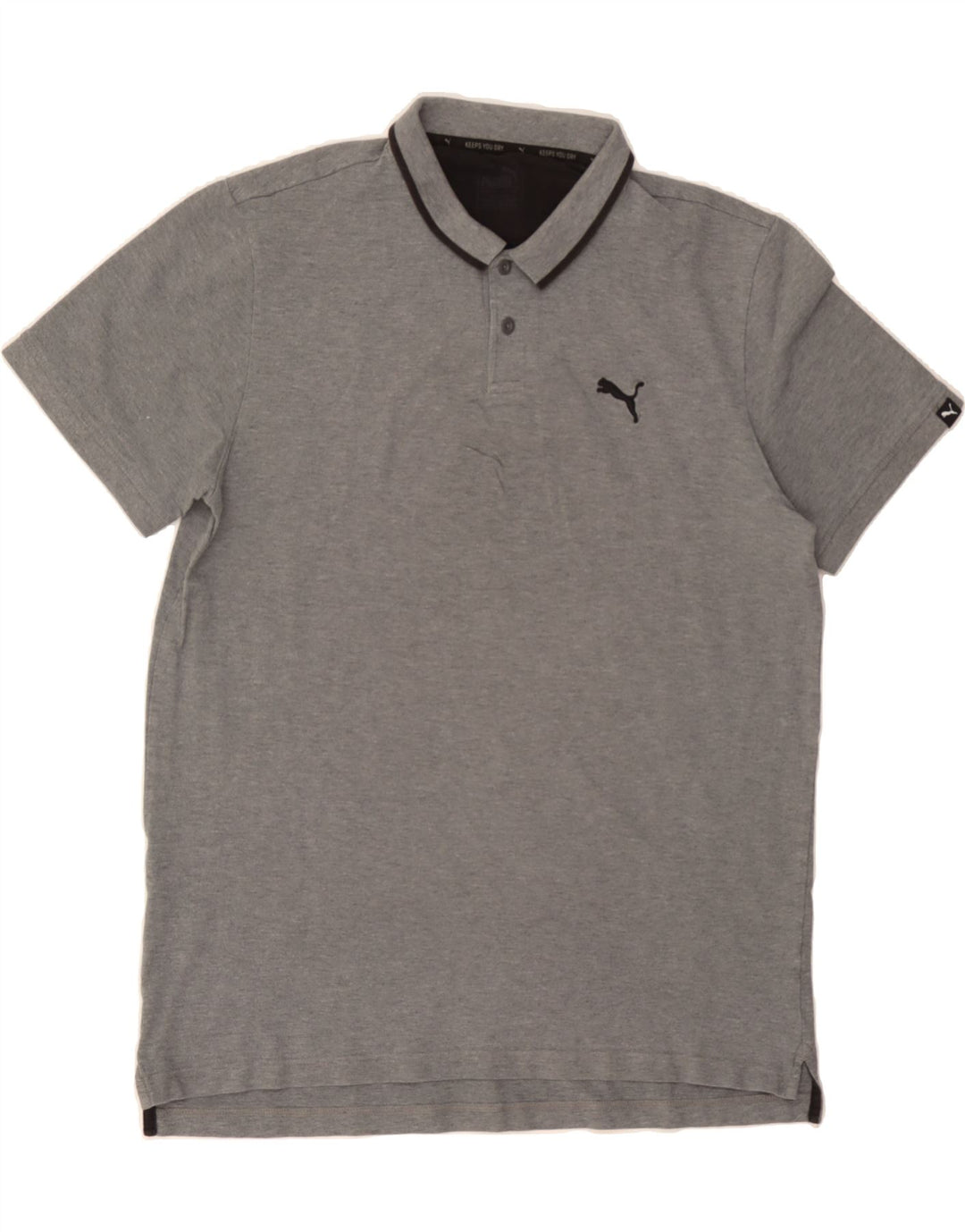 PUMA Mens Polo Shirt Large Grey Vintage Puma and Second-Hand Puma from Messina Hembry 