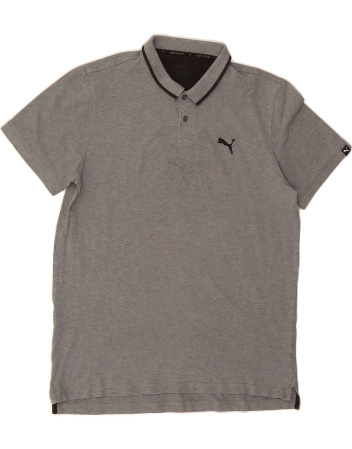 PUMA Mens Polo Shirt Large Grey Vintage Puma and Second-Hand Puma from Messina Hembry 