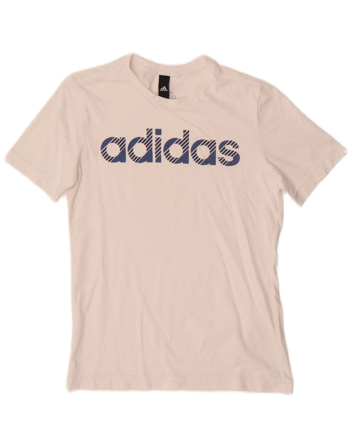 Adidas T-Shirt Graphique Garçon 13-14 Ans Blanc