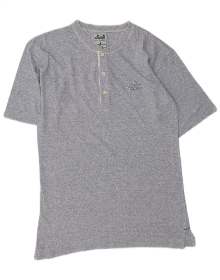 BEST COMPANY Polo Homme Grand Bleu Coton