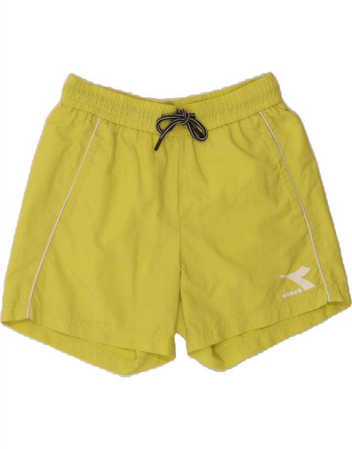 DIADORA Mens Swimming Shorts Small  Yellow Polyester Vintage Diadora and Second-Hand Diadora from Messina Hembry 