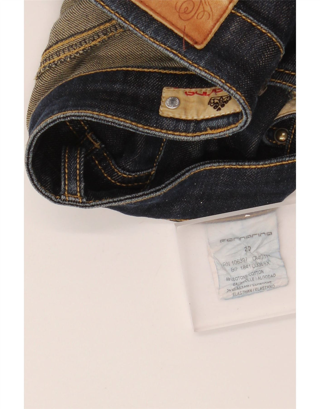 Fornarina Jean Slim Femme W29 L27 Bleu Coton