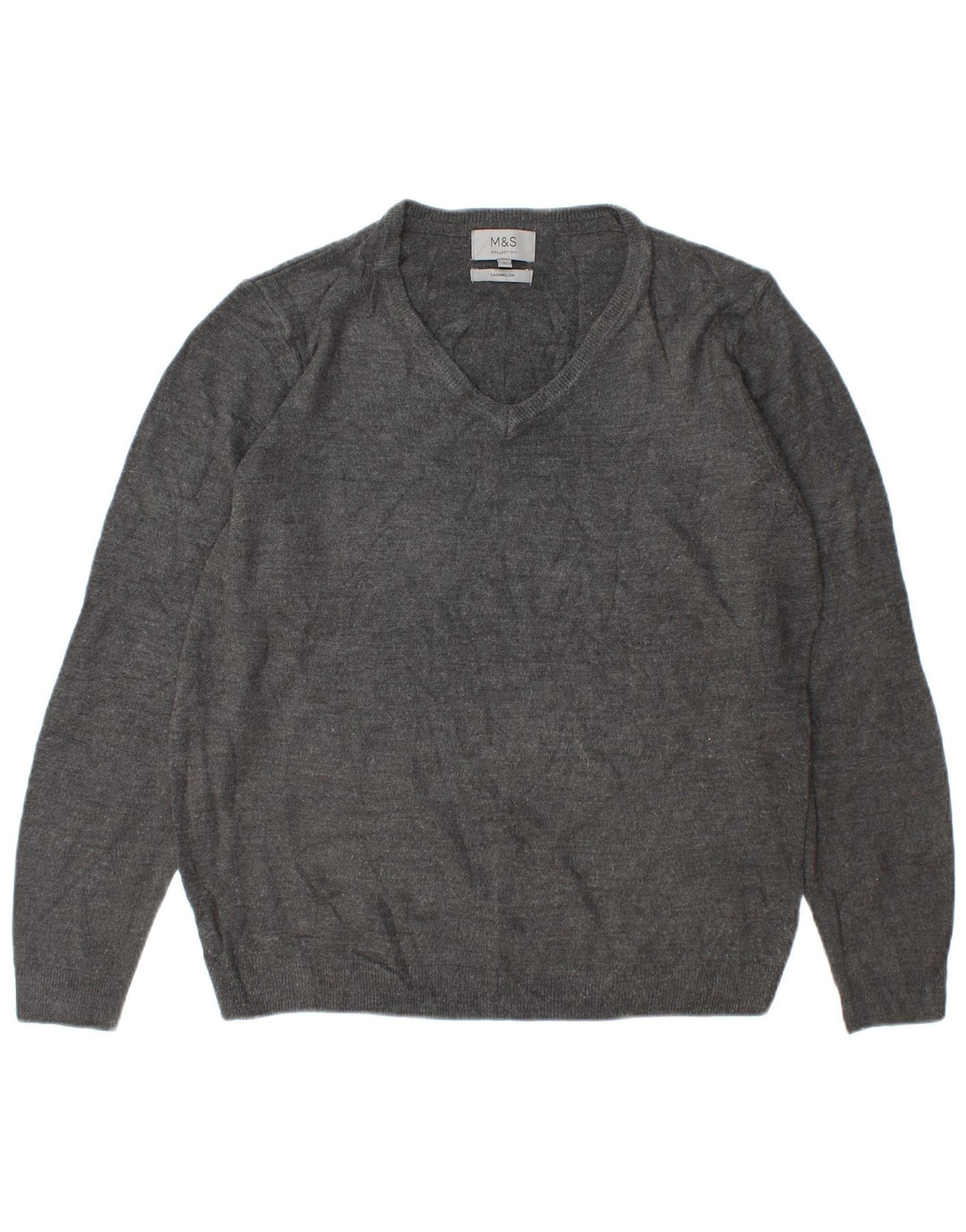 Marks & Spencer Pull col V pour homme en acrylique gris Taille L