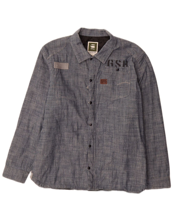 G-Star Chemise Lumberjack Graphique Homme Bleu Moucheté Coton