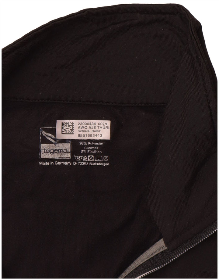 TRIGEMA Veste de survêtement sans manches pour homme en polyester noir Taille L