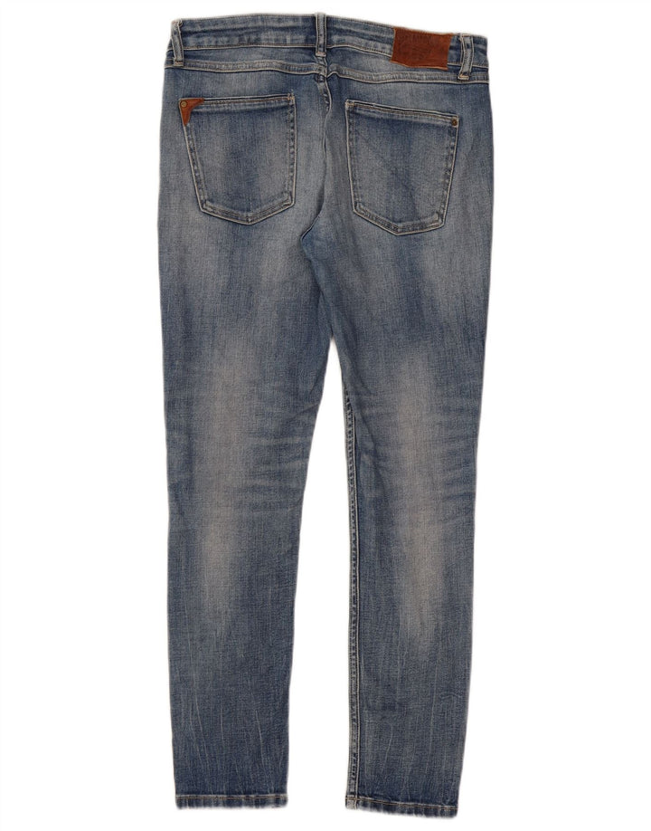 Zara Jean skinny effet vieilli pour femme EU 38 Small W28 L28 Bleu