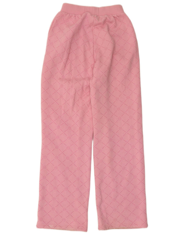 Ellesse Pantalon de survêtement taille haute pour femme UK 10 Small Rose Géométrique