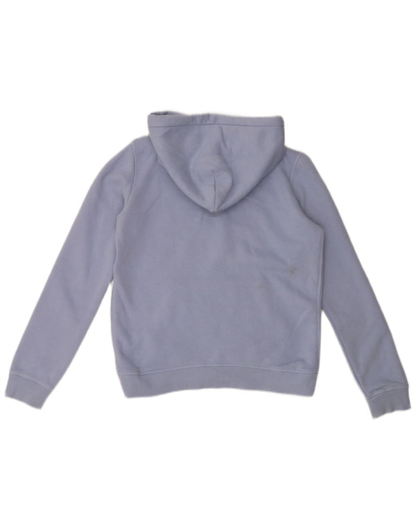 Jack Wills Pull à capuche surdimensionné graphique pour femme UK 10 Petit coton bleu