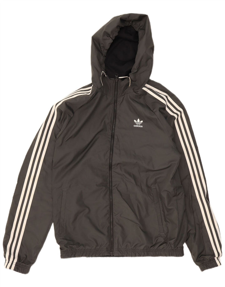 ADIDAS Veste réversible graphique pour hommes UK 38 Medium Black Colourblock