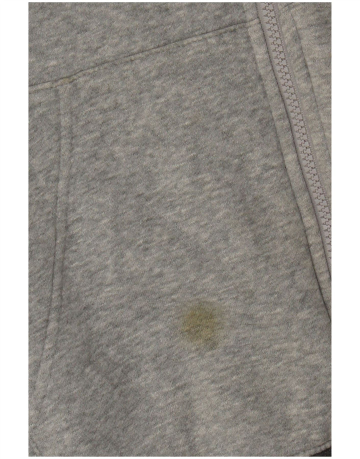 Nike Sweat à capuche zippé en coton moucheté gris moyen pour homme