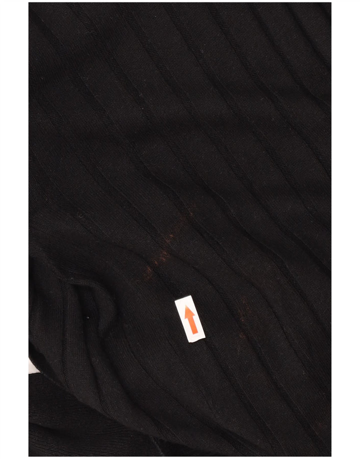 Marks & Spencer Pull cardigan ouvert pour femme UK 10 Petit rayé noir