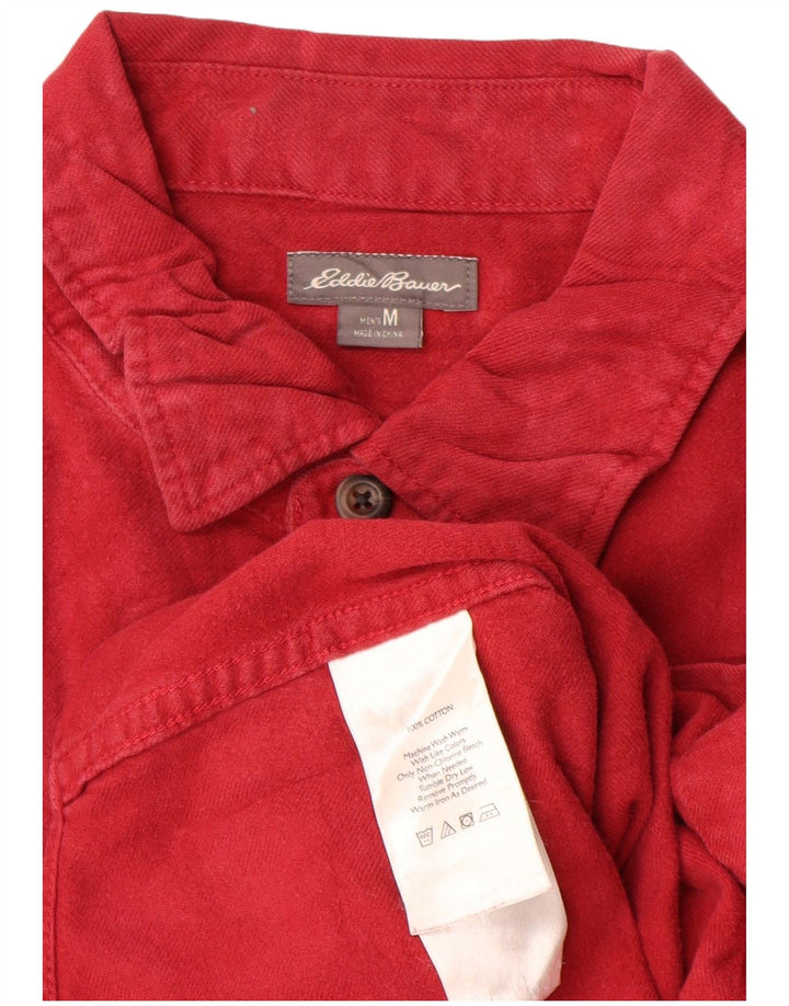 Eddie Bauer Chemise en flanelle pour homme en coton rouge moyen