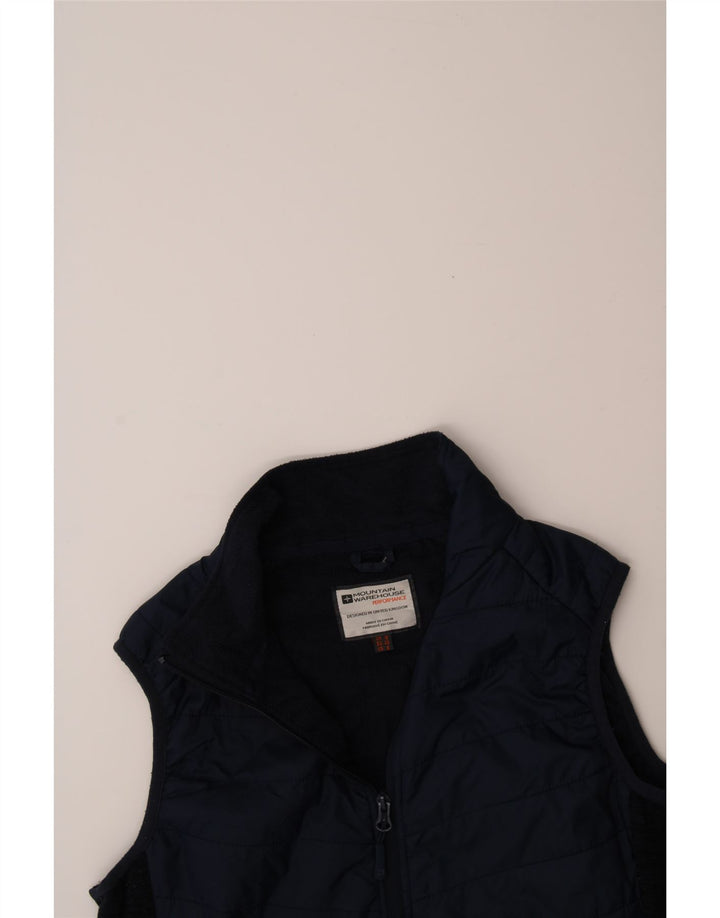 MOUNTAIN WAREHOUSE Womens Padded Gilet UK 12 Medium  Navy Blue Colourblock Vintage Mountain Warehouse and Second-Hand Mountain Warehouse from Messina Hembry 