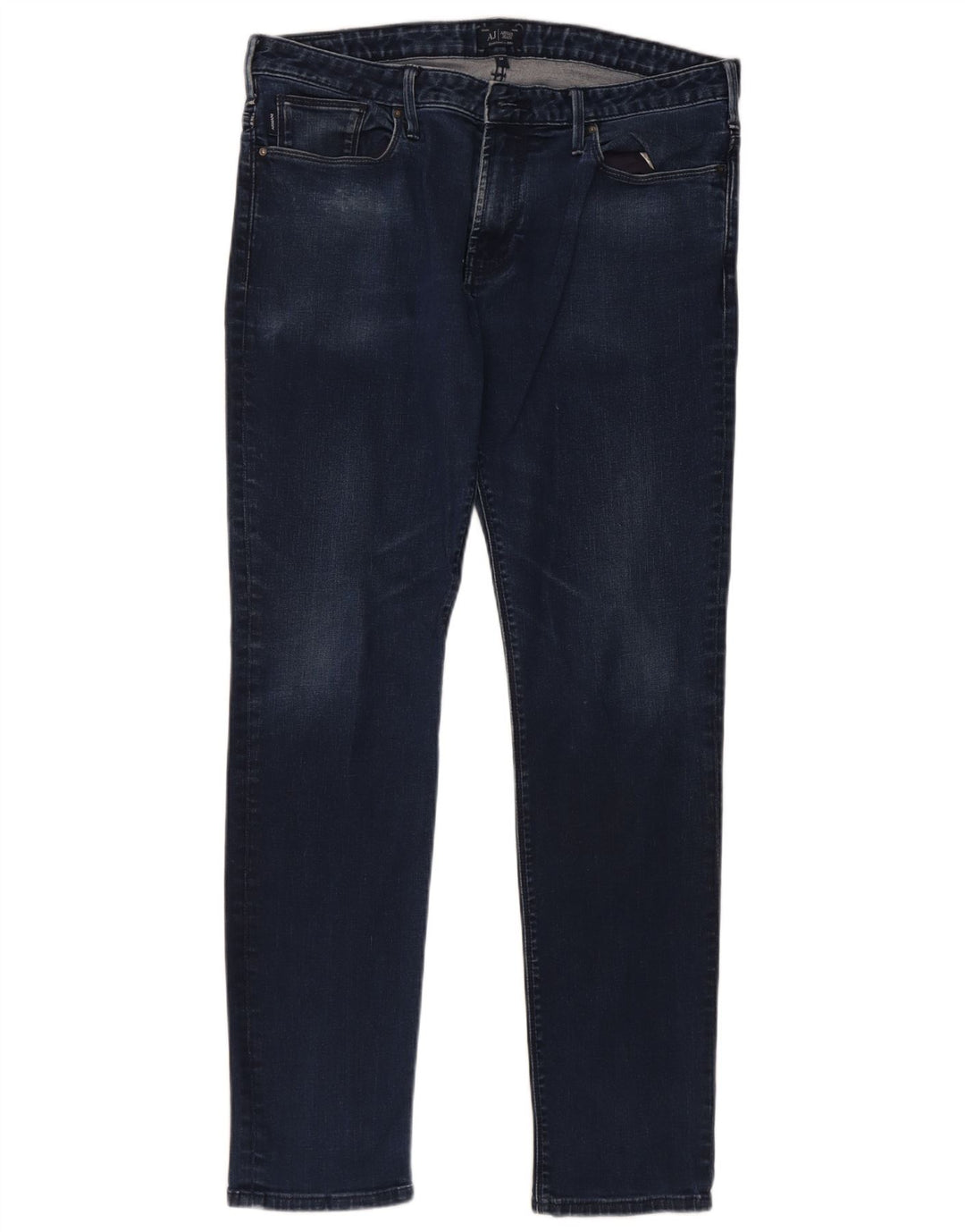 Armani Jeans Slim Homme W34 L31 Bleu Marine Coton