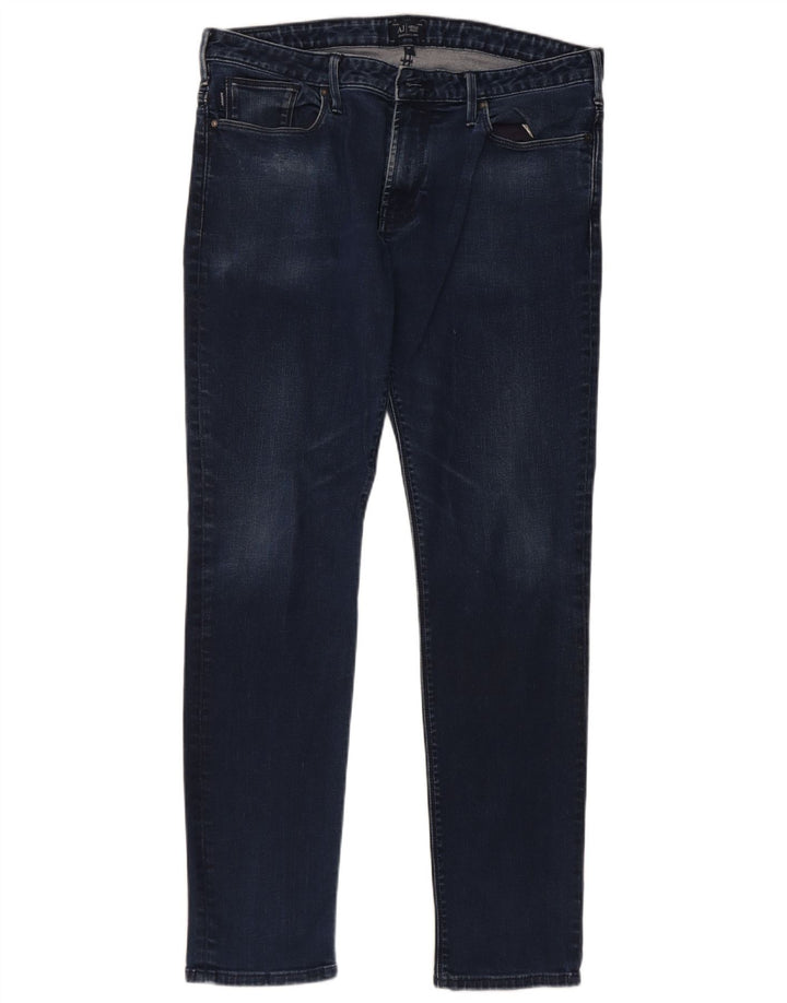 Armani Jeans Slim Homme W34 L31 Bleu Marine Coton