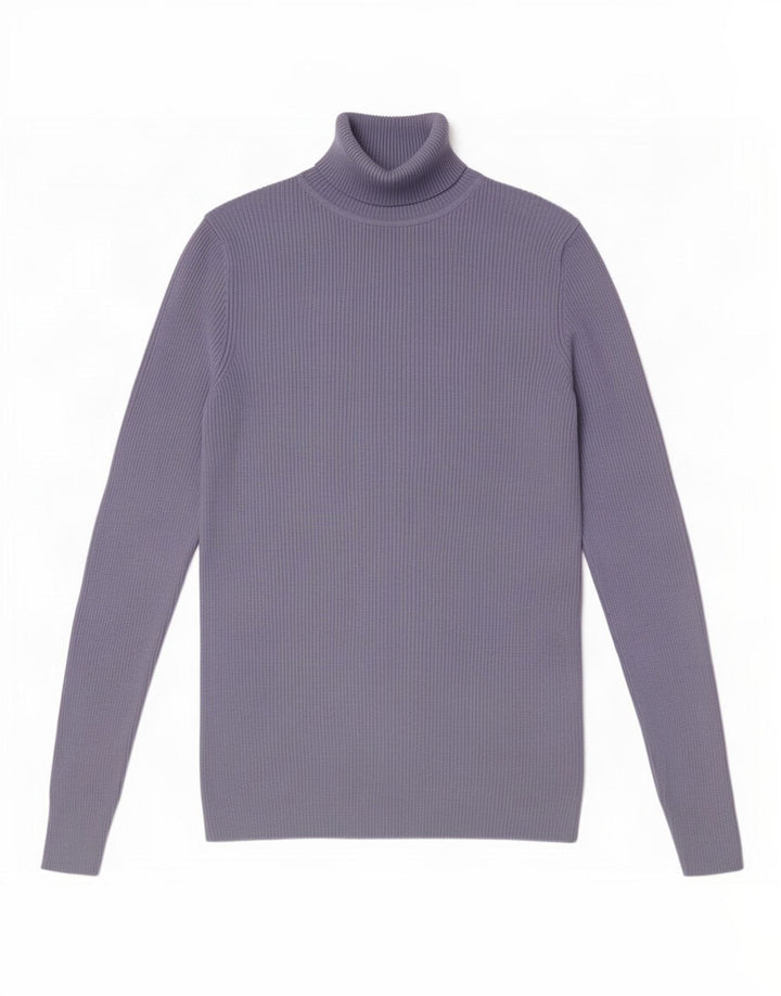 Marks & Spencer Pull col roulé pour femme UK 12 Bleu moyen Viscose