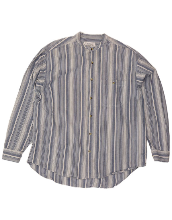 St. Bernard Chemise Homme XL Bleu Rayé Coton