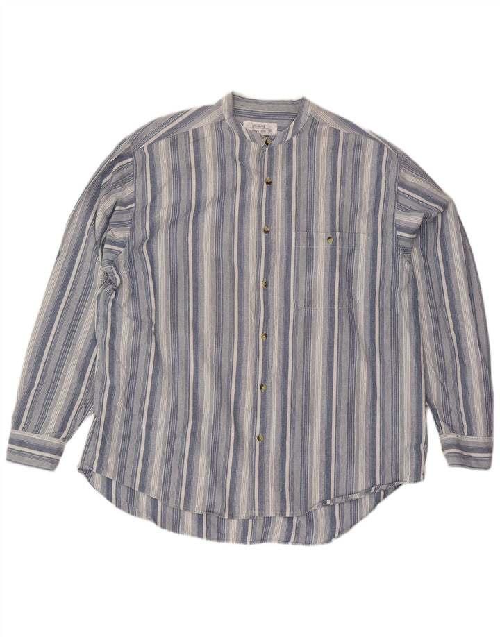 St. Bernard Chemise Homme XL Bleu Rayé Coton
