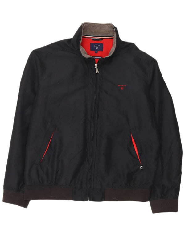 Gant Mens Bomber Jacket UK 42 XL Black Polyester