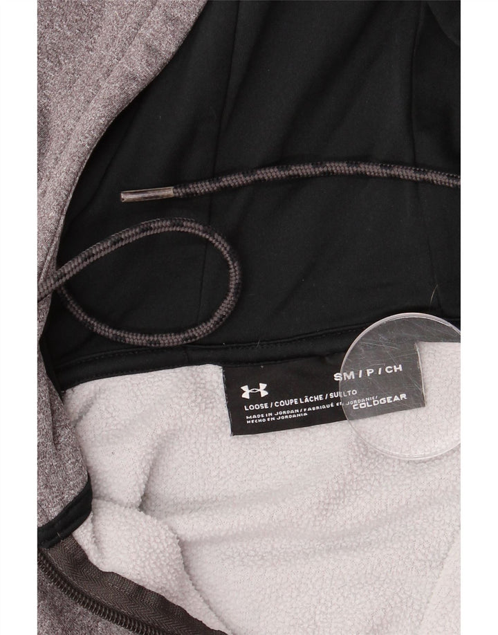 Under Armour Sweat à Capuche Cold Gear Graphic Zip Homme Gris Moyen