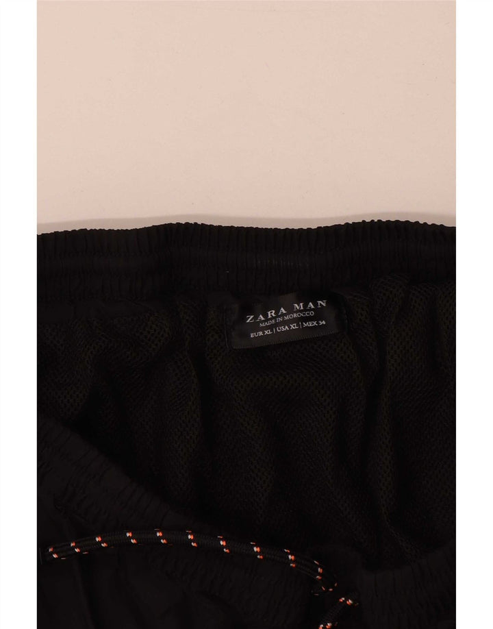 Zara Short de sport pour hommes XL Noir Polyester