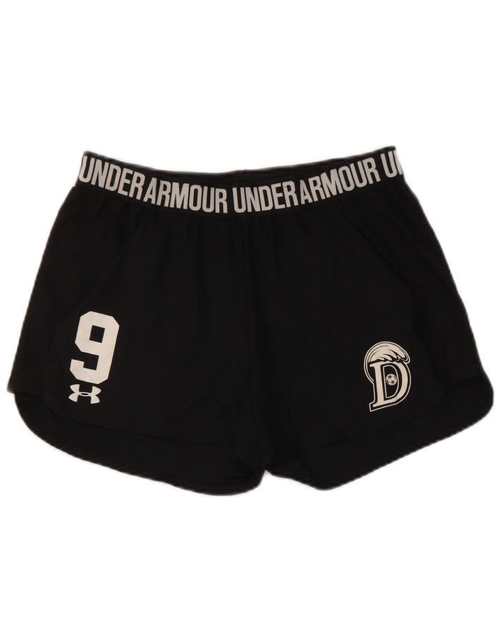 Under Armour Short de sport graphique pour femme UK 12 Noir moyen