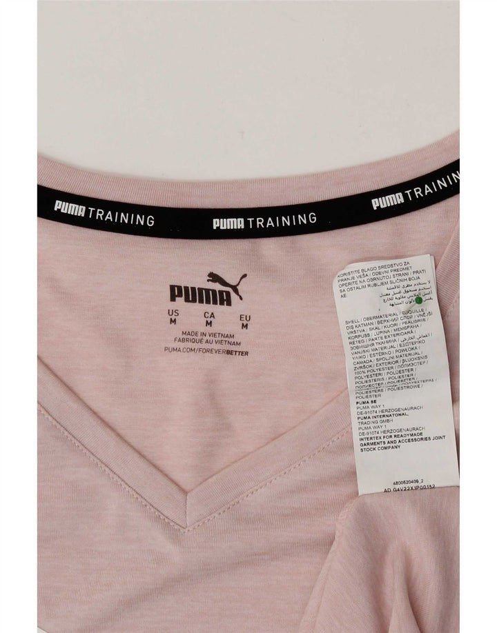 Puma T-shirt graphique pour femme UK 14 Rose moyen Polyester