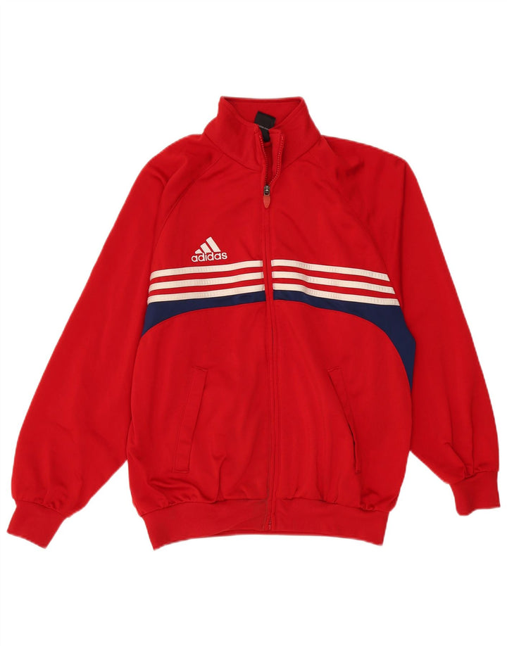 Adidas Veste de Survêtement Garçon 13-14 ans Rouge Colorblock Polyester
