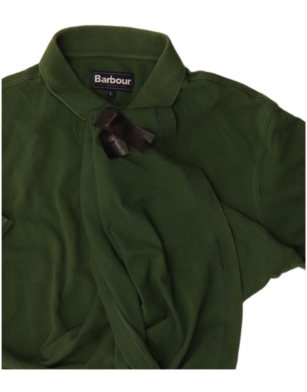 Barbour Polo Homme Grand Coton Vert