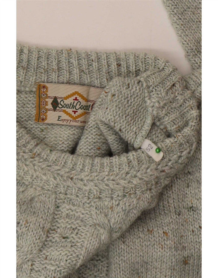 South Coast Pull ras du cou pour homme IT 52 Large Gris Moucheté