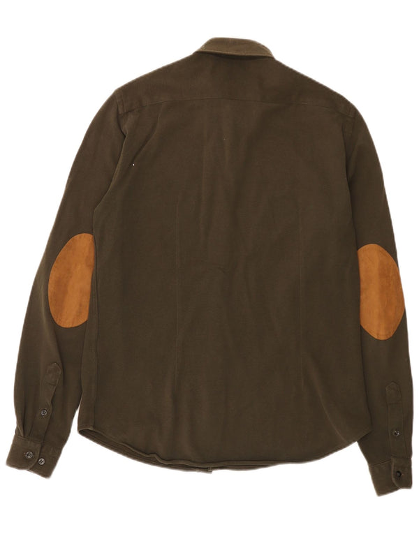 Zara Chemise Slim Fit Petit Kaki Homme
