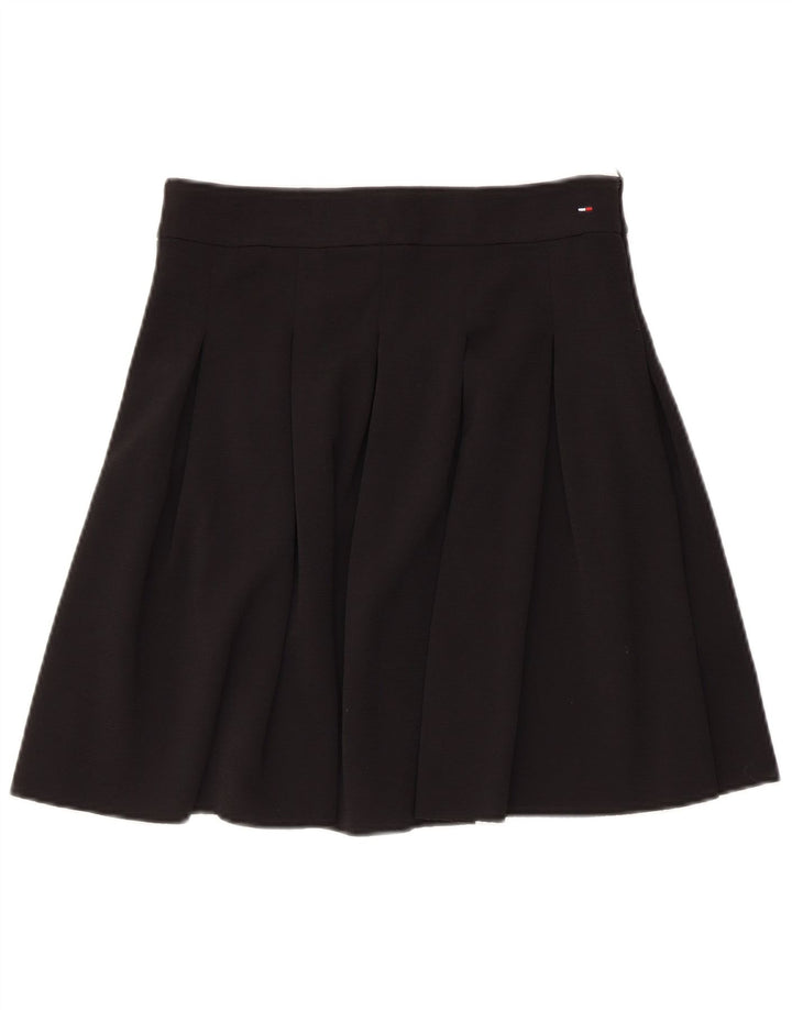 Tommy Hilfiger Femme Mini Jupe Plissée Medium W28 Noir Polyester