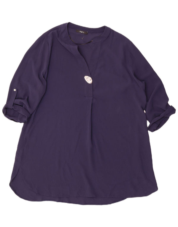 M&Co Robe de tente surdimensionnée à manches 3/4 pour femme UK 16 Large Bleu marine Polyester