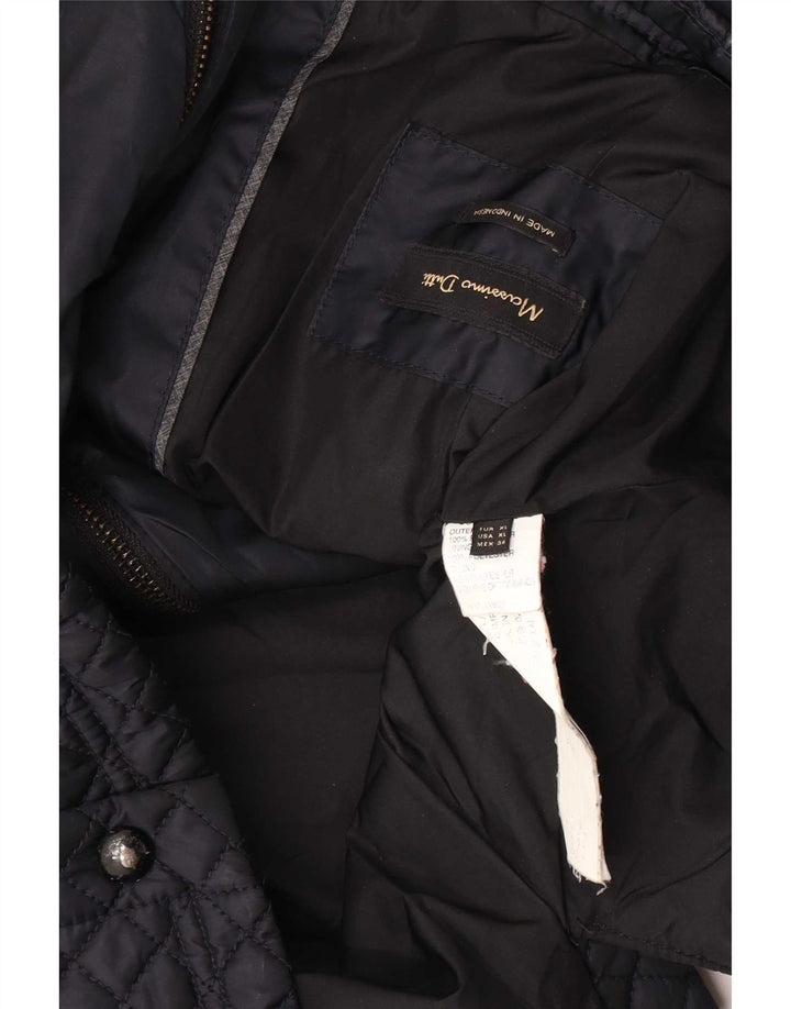 Massimo Dutti Gilet matelassé pour femme UK 18 XL Noir Polyester