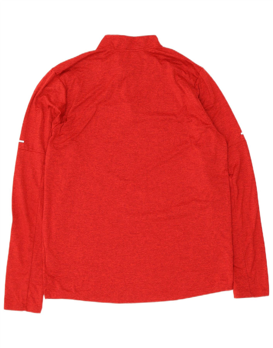 Nike Haut de survêtement Dri Fit à col zippé pour homme Rouge moucheté
