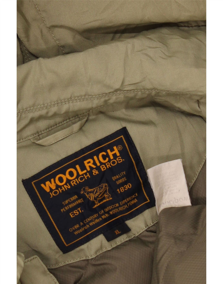 Woolrich Veste matelassée à capuche pour homme UK 42 XL Kaki
