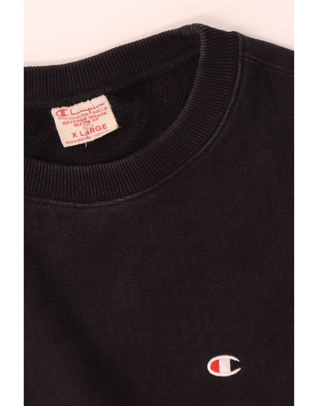 Champion Reverse Weave Sweatshirt Jumper XL Bleu Marine Coton