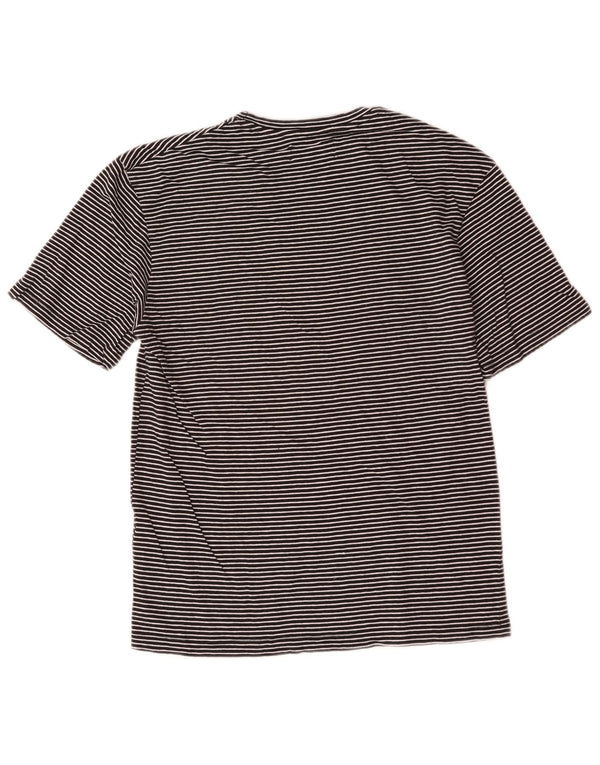 Jack & Jones T-Shirt Top XS Noir Rayé Coton Homme