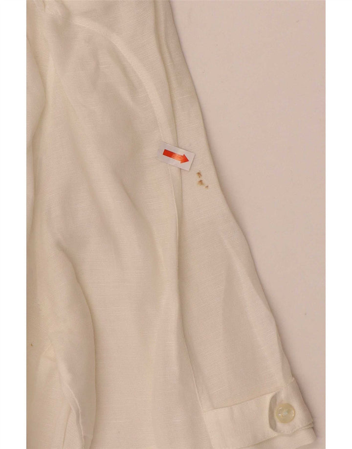 Alexander Chemisier à manches courtes pour femme UK 14 Large Blanc