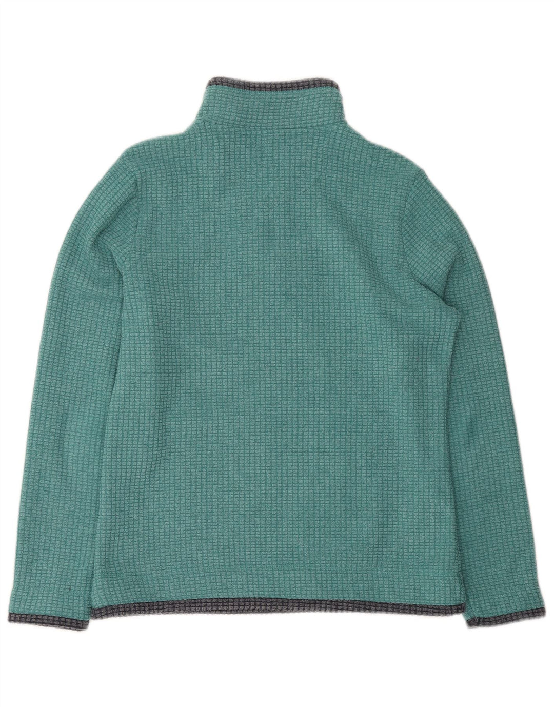 WEIRD FISH Pull polaire à col zippé pour femme UK 10 Petit Vert Polyester