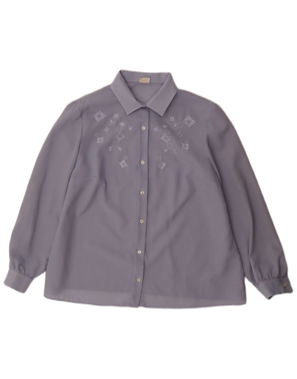 Primavera Firenze Chemisier Femme IT 51 XL Bleu Géométrique Polarskin