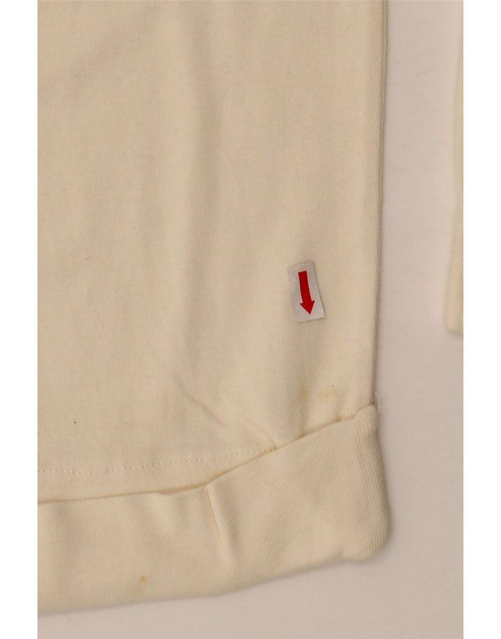 ORVIS Haut surdimensionné à manches 3/4 pour femme UK 14 Coton beige moyen